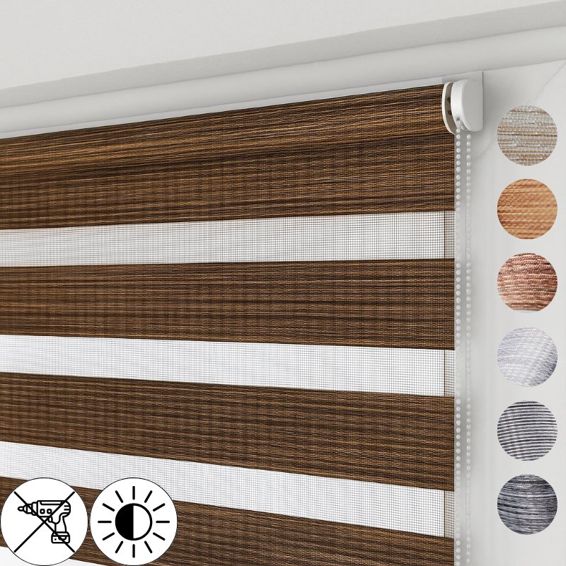 Rolety MINI Dzień i Noc z żyłkami