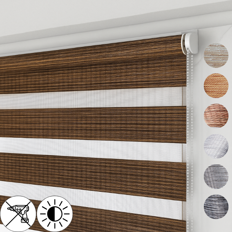 Rolety MINI Dzień i Noc z żyłkami